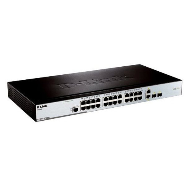D-Link DES-3200-26_RFB/A1 Восстановленный в производственных условиях управляемый коммутатор 2 уровня с 24 портами 10/100Base-TX и 2 комбо-портами 100/1000Base-T/SFP.