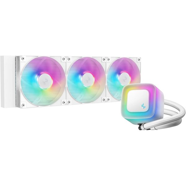 СЖО Deepcool LE360 WH V2 ARGB Soc-AM5/AM4/1200/1700/1851 белый 4-pin 19-31.6dB Al 250W 1632gr Ret (R-LE360-WHAMMN-G-2)