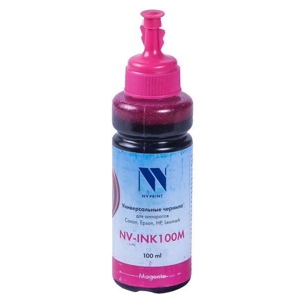 Чернила NV Print-INK100 универсальные Magenta на водной основе для аппаратов Сanon, Epson, НР,Lexmark (100ml) Китай