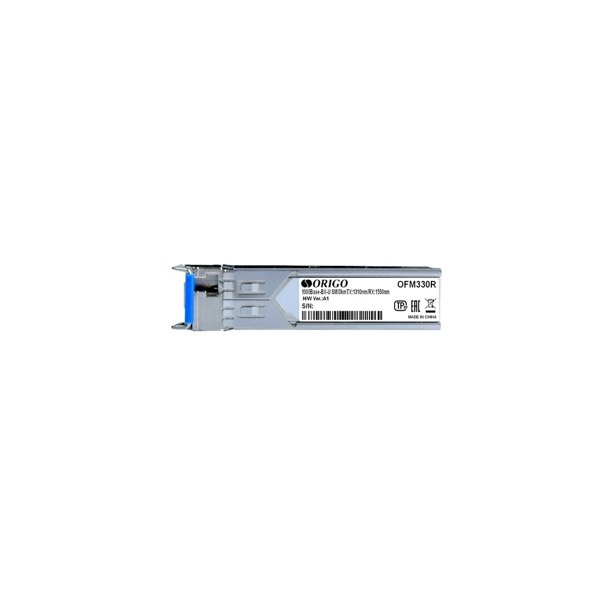 ORIGO OFM330R/3KM/A1A WDM SFP-трансивер, 1000Base-BX-U (Simplex LC), TX: 1310нм, RX: 1550нм, одномод, до 3км
