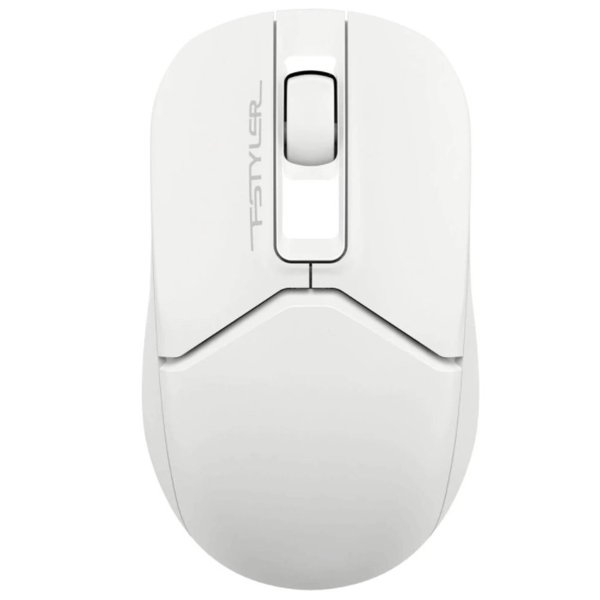 A-4Tech Мышь Fstyler FB12 белый оптическая (1200dpi) беспроводная BT/Radio USB (3but) [1595330]
