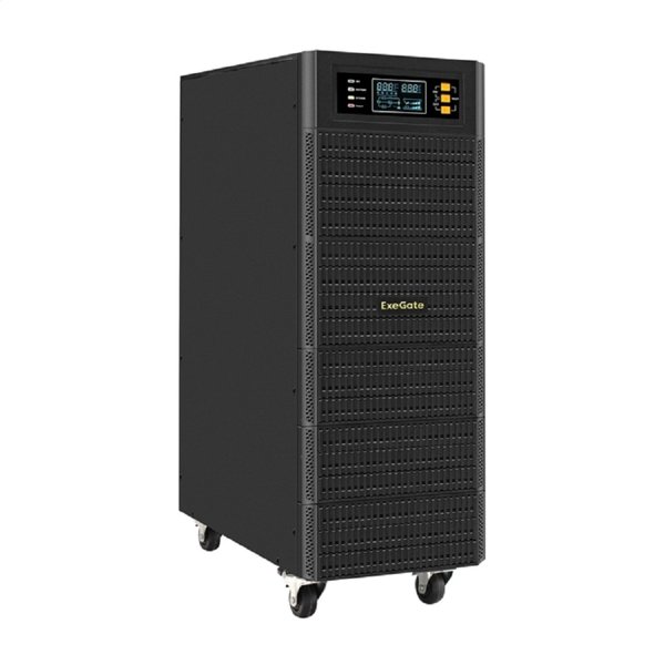 Exegate EX296952RUS ИБП On-line ExeGate PowerExpert TL-575-6kVA.240V.LCD.AVR.T.USB.RS232.SNMP <6000VA/6000W, On-Line, PF=1, LCD, клеммы, RS232, USB, SNMP-slot, встроенные батареи 12V 7.2Ah -20шт, возм