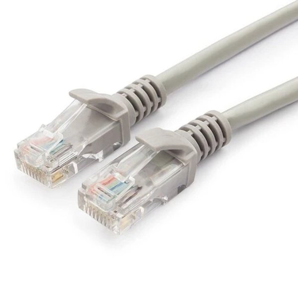 Cablexpert Патч-корд UTP PP12-0.25M кат.5, 0.25м, литой, многожильный (серый)
