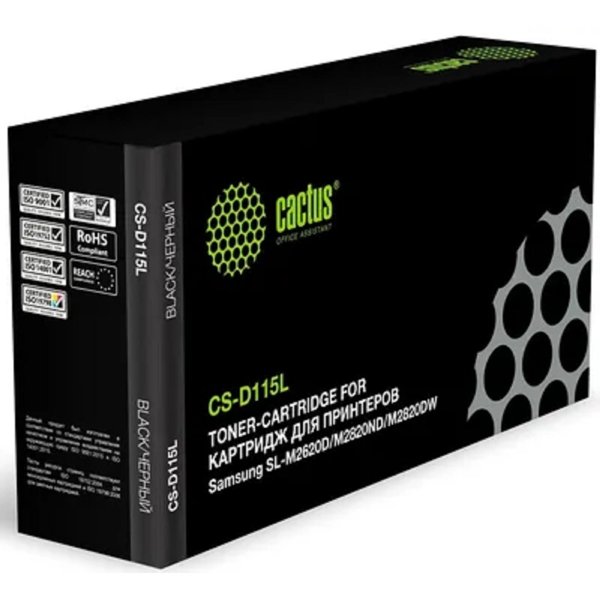CACTUS MLT-D115L/SEE Тонер Картридж CS-D115L черный SL-M2620D/M2820ND/M2820DW, 3000 стр.