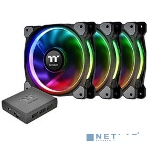 Thermaltake Cooler Riing Plus 14 RGB Radiator Fan TT Premium Edition 3 Pack/Fan/14025/PWM 500~1400rpm/LED software control