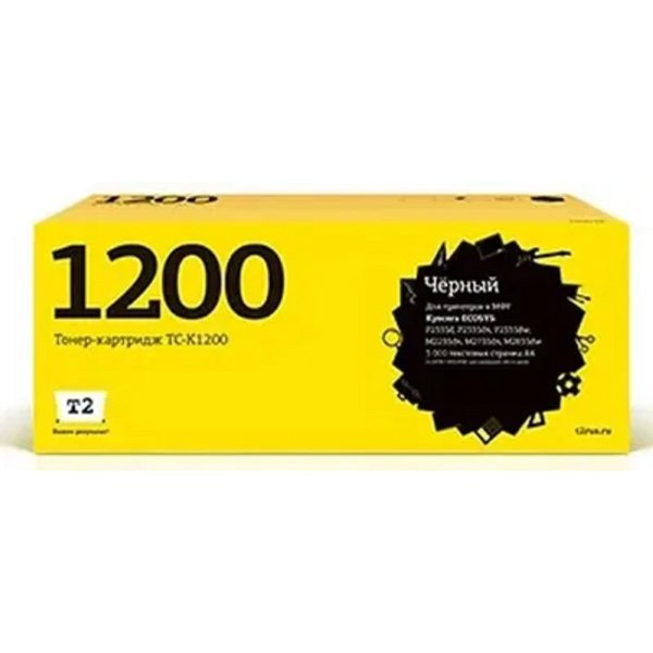 T2 TK-1200 Тонер-картридж (TC-K1200) для Kyocera ECOSYS P2335d/P2335dn/P2335dw/M2235dn/M2735dn/M2835dw (3000 стр.) чёрный, с чипом
