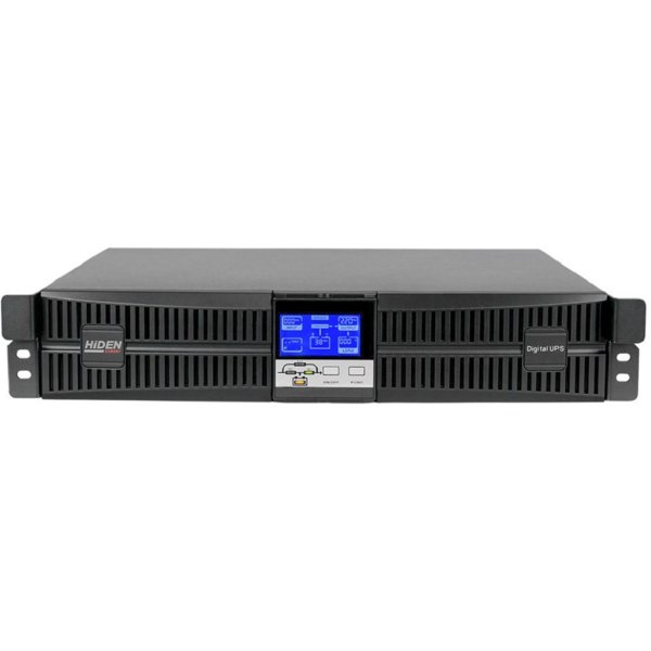 ИБП HIDEN EXPERT UDC9201S-RT, встроенные акб в корпусе (9А/ч х 3шт),1 kVA/0,9 kW (PF=0,9) {С двойным преобразованием Rack / Tower 2U 1000 ВА / 900 Вт,6*IEC-320 С13, SNMP слот, USB, RS232, EPO}