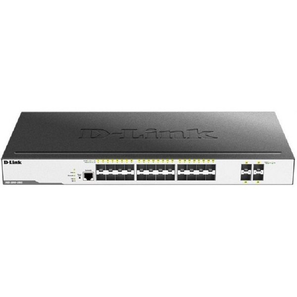 D-Link DGS-3000-28XS/B1A Управляемый L2 коммутатор с 24 портами 1000Base-X SFP и 4 портами 10GBase-X SFP+