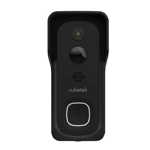 RUBETEK RV-3440 Видеозвонок на батарейках (цв. чёрный), 2 Мп, 1/2.9'' CMOS, объектив 2.4 мм, ONVIF/WebRTC/RTSP, слот microSD, Wi-Fi 2.4 ГГц, PIR датчик 100°, 6700 мАч, IP65, металл