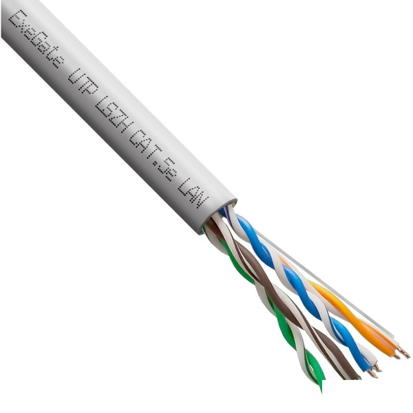 Exegate EX300626RUS Кабель ExeGate UTP4-C5e-CCA-S25-IN-LSZH-GR-305 UTP 4 пары кат.5e CCA, 0.45мм (25AWG), LSZH, 305м, серый