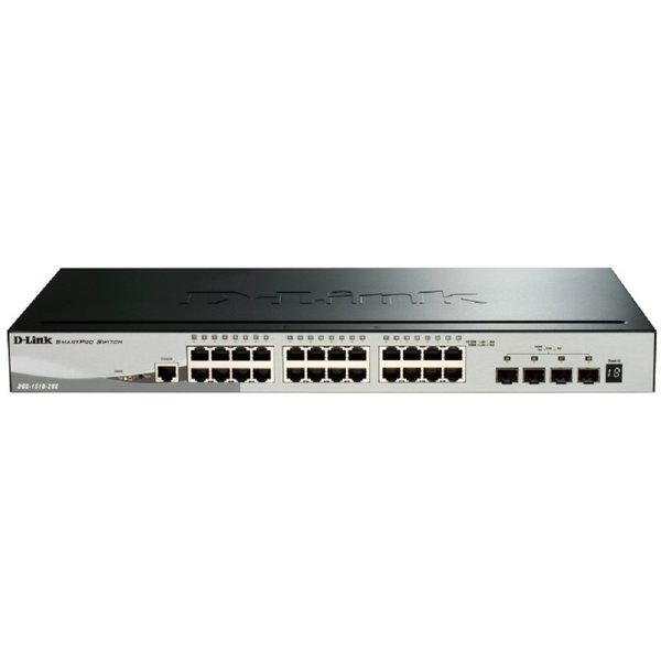 D-Link DGS-1510-28X/A1A PROJ Управляемый L2+ стекируемый коммутатор с 24 портами 10/100/1000Base-T и 4 портами 10GBase-X SFP+