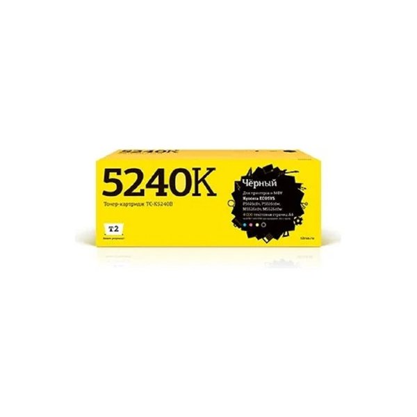 T2  TK-5240K Тонер-картридж (TC-K5240B)  для Kyocera ECOSYS P5026cdn/P5026cdw/M5526cdn/M5526cdw (4000 стр.) черный, с чипом