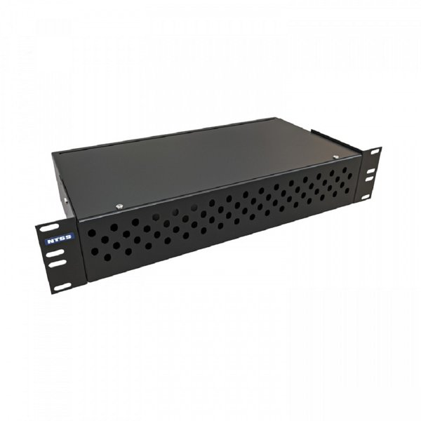 NTSS Кросс NTSS оптический 19'' укомплектованный 2U, 64 порта FC/UPC, 9/125 мкм (сплошная панель, сплайс-кассета 2шт, пигтейлы, КДЗС, адаптеры) черный RAL 9005 NTSS-RFOB-2U-64-FC/U-9-SP1.5G0AY-BL