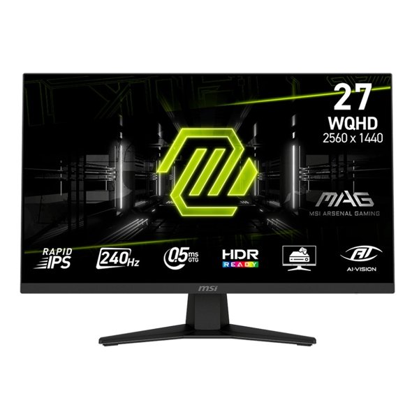 MSI MAG 27" 274QF X24 {IPS 2560x1440 240Hz 0.5ms 1000:1 100M:1 250cd 2xHDMI2.0b  DisplayPort1.4a Tilt VESA}