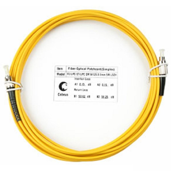 Cabeus FOP(s)-9-FC-ST-10m Шнур оптический simplex FC-ST 9/125 sm 10м LSZH