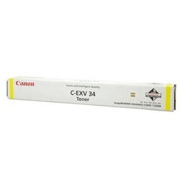 Canon C-EXV34Y 3785B002 Тонер для IR Advance-C2000ser / C2020 / C2025 / C2030, Желтый, 16000стр. (CX)