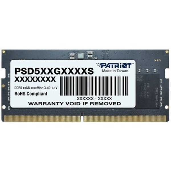 Patriot DDR5 SODIMM 8Gb 4800MHz PSD58G480041S RTL PC5-38400 CL40 260-pin 1.1В single rank
