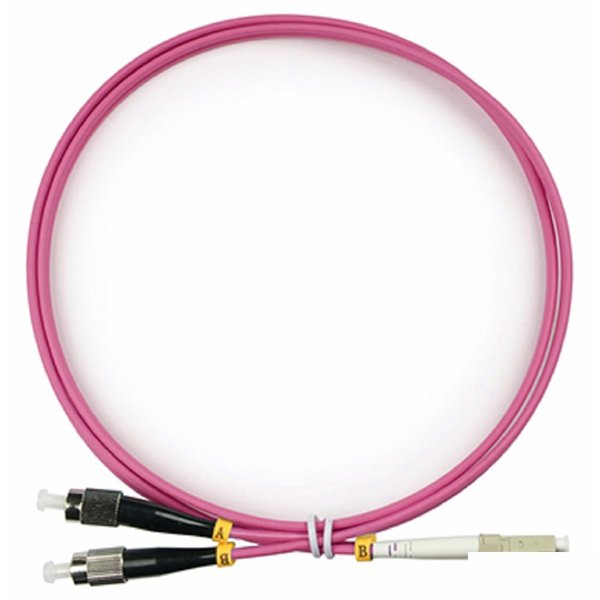 Cabeus FOP-50-OM4-LC-FC-1,5m Шнур оптический duplex LC-FC 50/125 mm OM4 1,5м LSZH