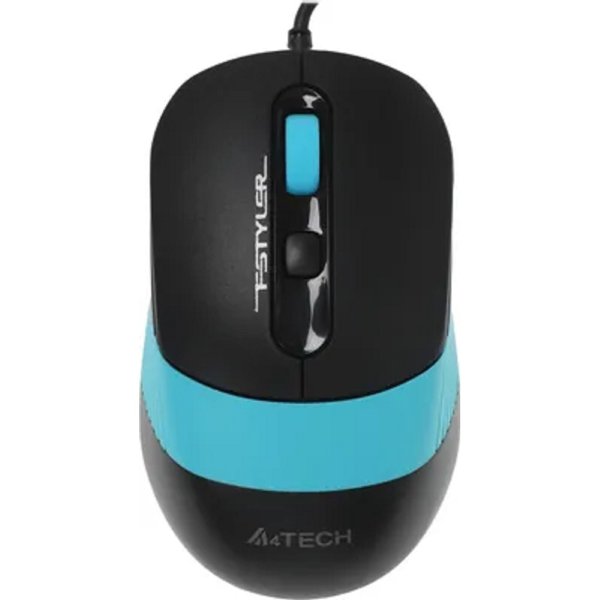 Мышь A4Tech Fstyler FM10 черный/синий оптическая (1600dpi) USB (4but)
