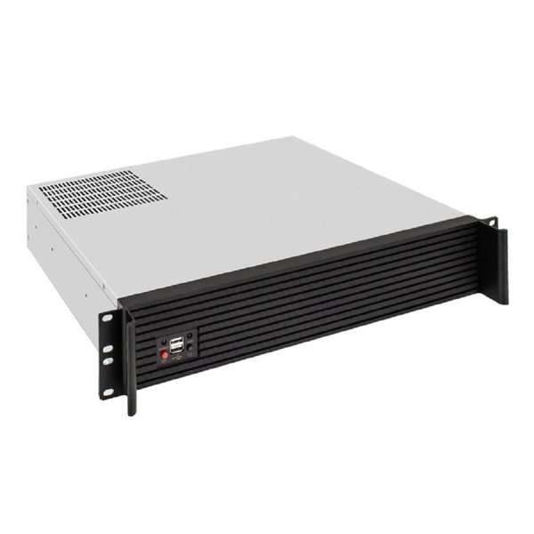 Exegate EX298512RUS Серверный корпус ExeGate Pro 2U400-04AL <RM 19", высота 2U, глубина 400, передняя панель - алюминий, БП 500RADS, 2*USB>