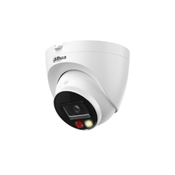 DAHUA DH-IPC-HDW2449TP-S-PV-0280B Уличная купольная IP-видеокамера SmartDualLight 4Мп, 1/2.9” CMOS, объектив 2.8мм, видеоаналитика, микрофон+динамик, ИК 30м, LED 30м, IP67, металл/пластик