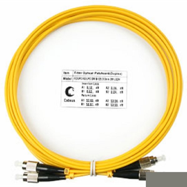 Cabeus FOP(d)-9-FC-FC-3m Шнур оптический duplex FC-FC 9/125 sm 3м LSZH