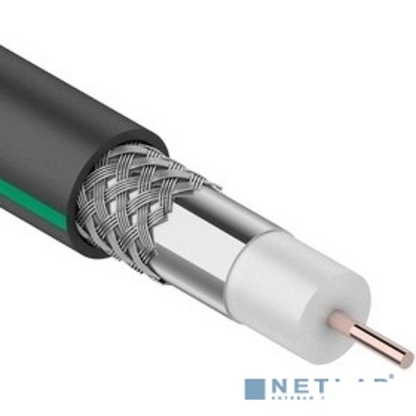 Proconnect (01-2436-1) Кабель SAT 703 B, Cu/Al/Al, (75%), 75 Ом, 100м., черный OUTDOOR