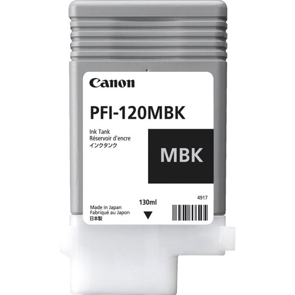 Canon PFI-120MBK 2884C001  Картридж для  TM-200/TM-205/TM-300/TM-305, 130 мл. матовый чёрный   2884C001/2884C002