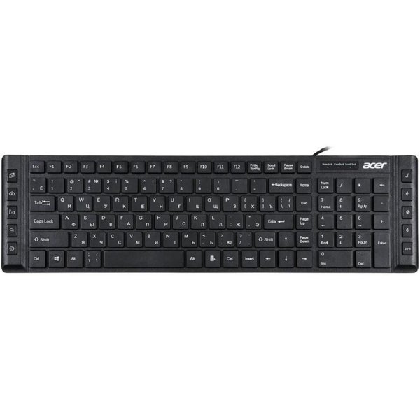 Acer OKW010 [ZL.KBDEE.002] Keyboard USB slim Multimedia black  Клавиатура проводная