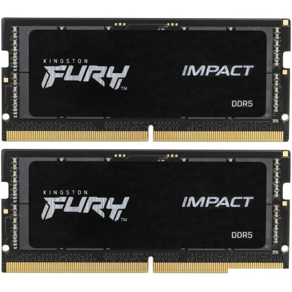 Kingston DDR5 SODIMM 64GB 5600MT/s   CL40  (Kit of 2) FURY Impact KF556S40IBK2-64