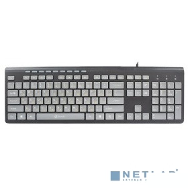 Клавиатура Oklick 480M черный/серый USB slim Multimedia [1067199]
