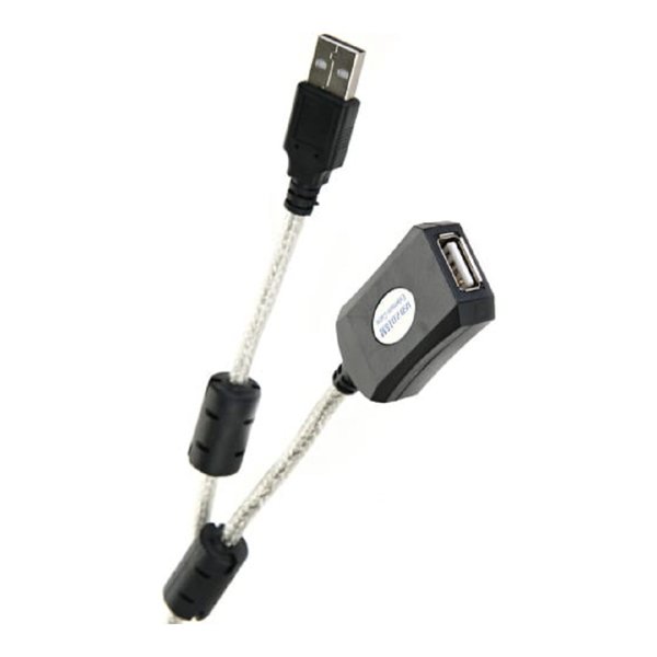 Aopen/Qust Кабель-адаптер USB2.0-repeater, удлинительный активный <Am-->Af> 15м (ACU823-15M) [6938510851338]