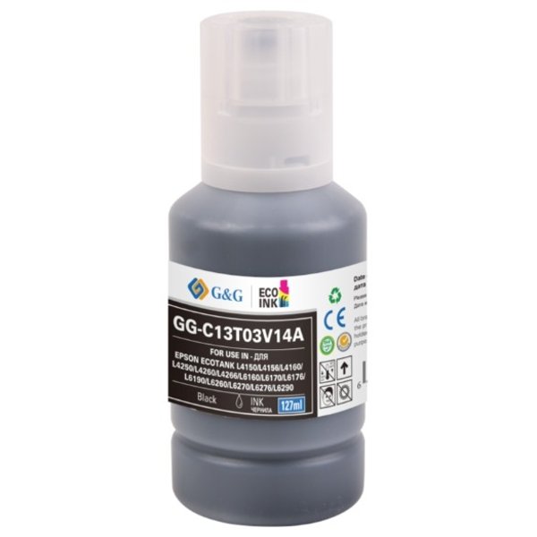 Чернила G&G GG-C13T03V14A 101BK черный127мл для Epson L4150/L4160/L6160/L6170