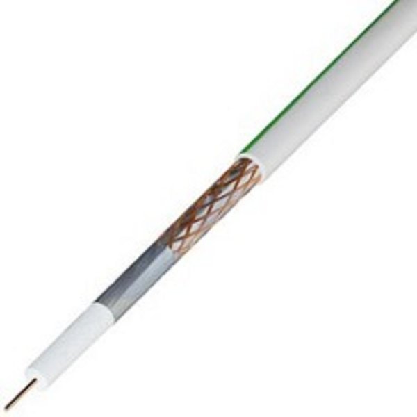 Rexant (01-2431) Кабель коаксиальный SAT 703 B, Cu/Al/Cu, 75%, 75Ом, 100м, INDOOR, белый