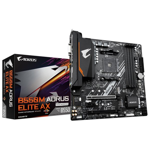 Gigabyte B550M AORUS ELITE AX {Soc-AM4 AMD B550 4xDDR4 mATX AC`97 8ch(7.1) GbLAN RA}