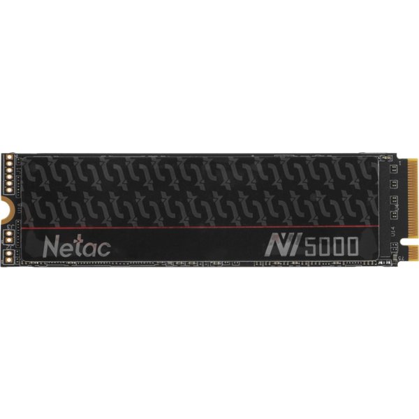 Netac NV5000t 500Gb [NT01NV5000t-500-E4X] M.2 2280, PCI-E 4.0 x4, 3D NAND, 4800/2700MBs, NVMe 1.4, 320TBW, с радиатором