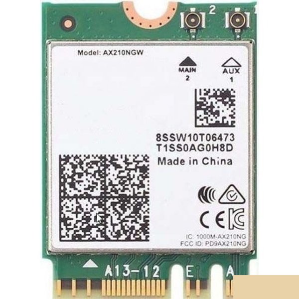 Intel AX210.NGWG.NV Wi-Fi 6E AX210 (Gig+), 2230, 2x2 AX R2 (6GHz)+BT, No vPro, 999M85