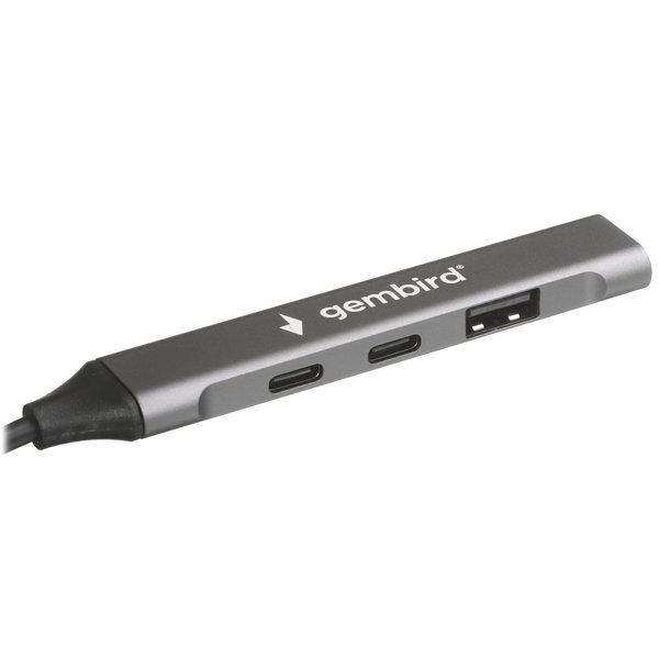 Gembird Разветвитель USB 3.0/2.0 , 4 порта: 2xType-C, 1xUSB 3.0, 1xUSB 2.0, кабель Type-C+USB (UHB-C444)