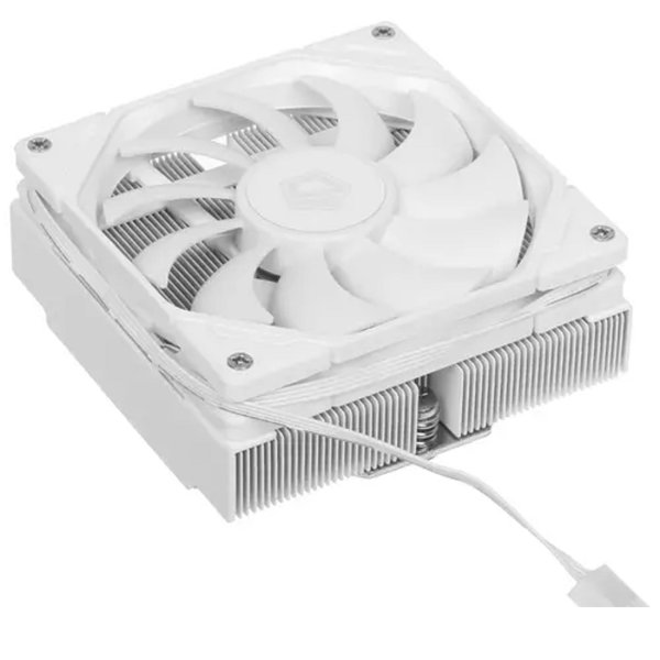 Cooler ID-Cooling IS-47-XT WHITE LGA1700/1200/115X/AM4 низкопрофильный высота 47mm TDP 95W, PWM, 4 тепл.трубки + медная база, FAN 92mm,белый) BOX
