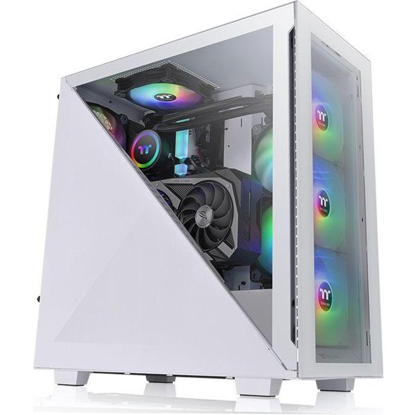 Корпус Thermaltake Divider 300 TG ARGB белый без БП ATX 3x120mm 3x140mm 2xUSB3.0 audio bott PSU