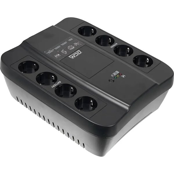 PowerCom SPD-650U ИБП {Line-Interactive, 650VA / 390W, Tower, Schuko, USB} (688275)