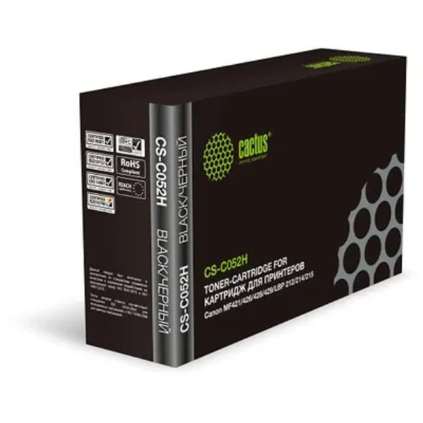 Cactus  Cartridge 052H Картридж  для CANON  i-SENSYS LBP212dw/214dw/215x/MF421dw/428x/426dw/429x (9200 стр.) чёрный, с чипом