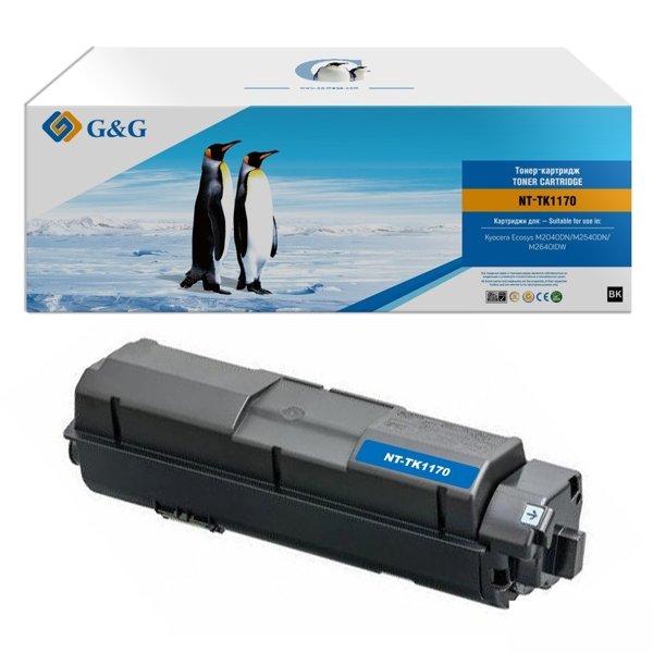 Тонер-картридж G&G,GG-TK1170 аналог Kyocera TK-1170 7.2k с чипом
