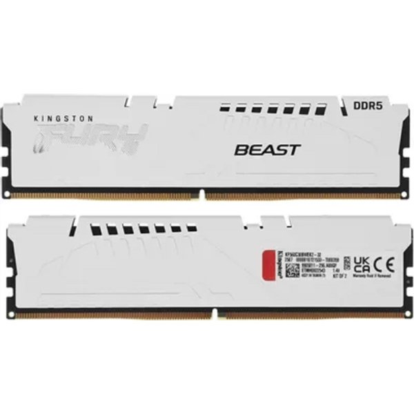 Kingston DDR5 DIMM 32GB 6000MT/s CL30 (Kit of 2) FURY Beast White EXPO