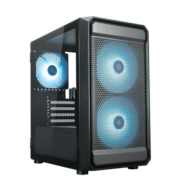Корпус XASTRA  A303M 3ARGB-C6 Black mATX/Mesh/ tempered glass / 2x140mm + 1x120mm ARGB PWM fans/Argb+PWM HUB 6port/ Door/  A303M-2FC14A-1FC12A-C6-D