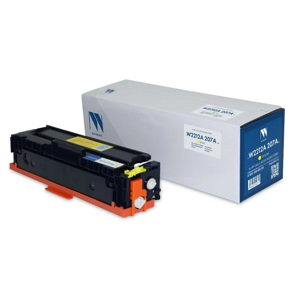 NV Print  W2212A картридж 207A для HP Color LaserJet M255/M282/M283 (1250k) Yellow (БЕЗ ЧИПА) ( БЕЗ ГАРАНТИИ)