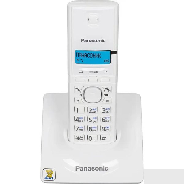 Panasonic KX-TG1711RUW (белый) {АОН, Caller ID,12 мелодий звонка,подсветка дисплея,поиск трубки}