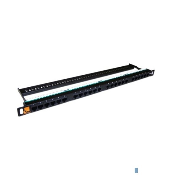 Патч-панель LANMASTER компактная 24 порта, UTP, кат.5E, 0.5U (LAN-PPC24U5E)