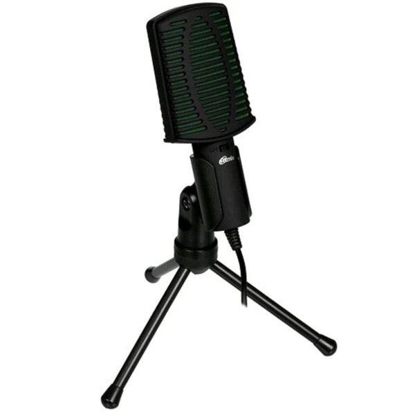 RITMIX RDM-126 PRO Black-Green {конденсаторный, всенаправленный, -30±3dB (0dB=1V / Pa на 1kHz), 50Hz-16kHz, ?2.2 k?, 3,5 мм, 1,8 м, пластик}