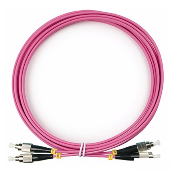 Cabeus FOP-50-OM4-FC-FC-3m Шнур оптический duplex FC-FC 50/125 mm OM4 3м LSZH